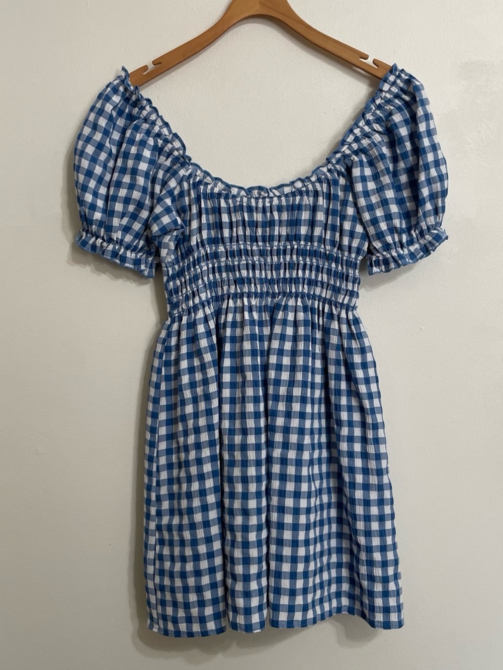 Show Me Your MuMu Esme Gingham Puff Sleeve Mini Dress - Picture 6 of 6